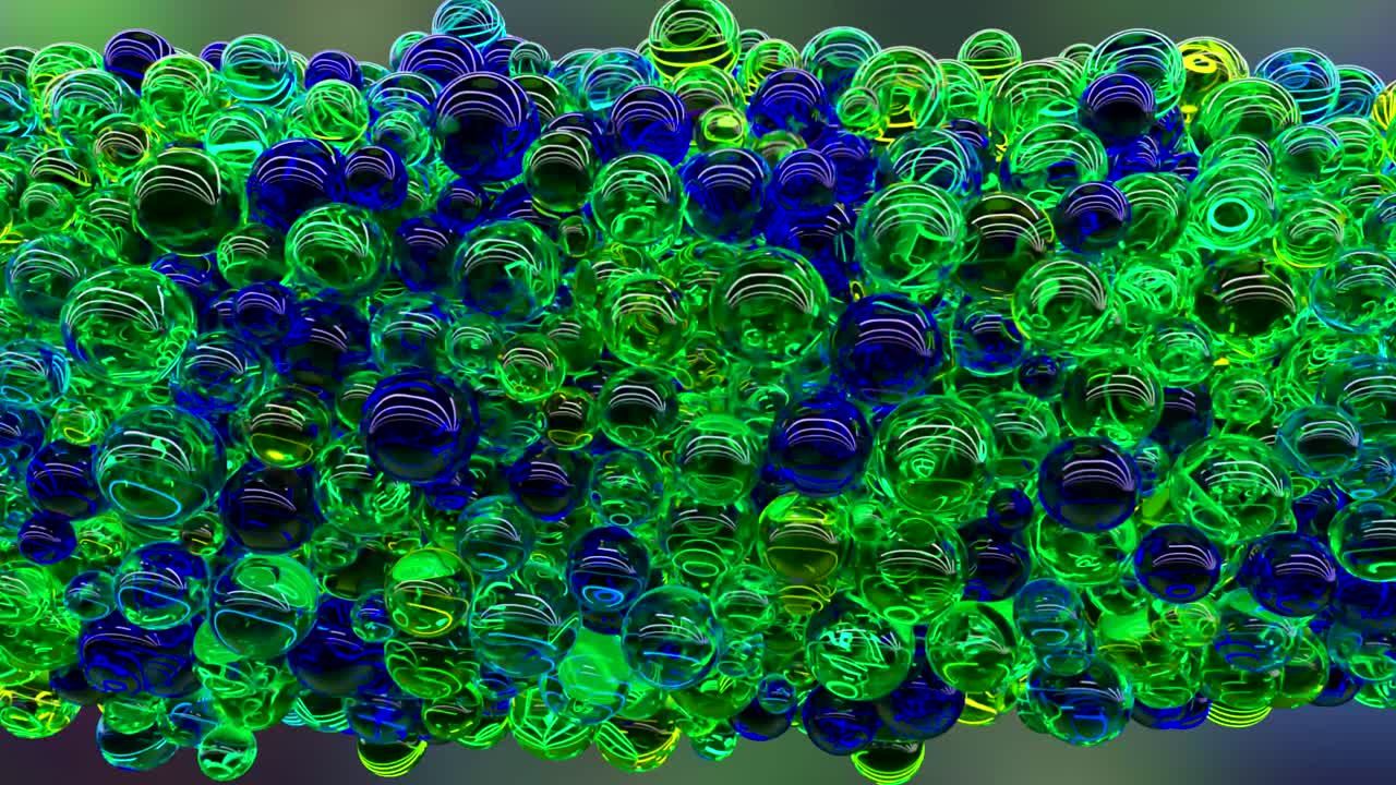 patrón de esfera abstractamente colorido