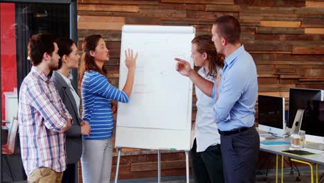 Business-executives-discussing-over-white-board