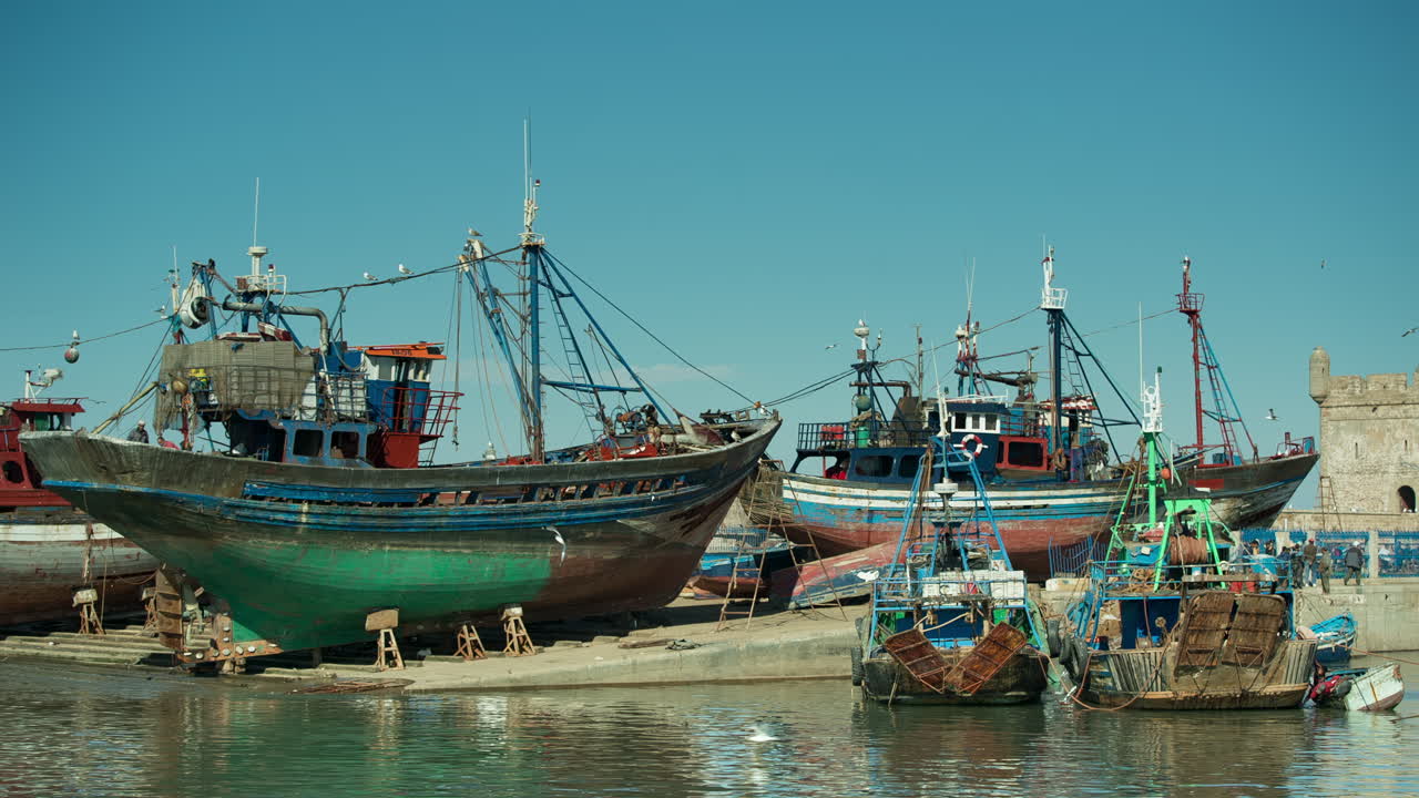 città costiera di essaouira, marocco