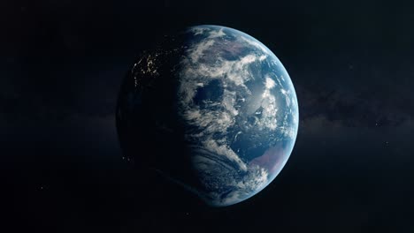 realistic planet earth seen from space with australia, asia and oceania view