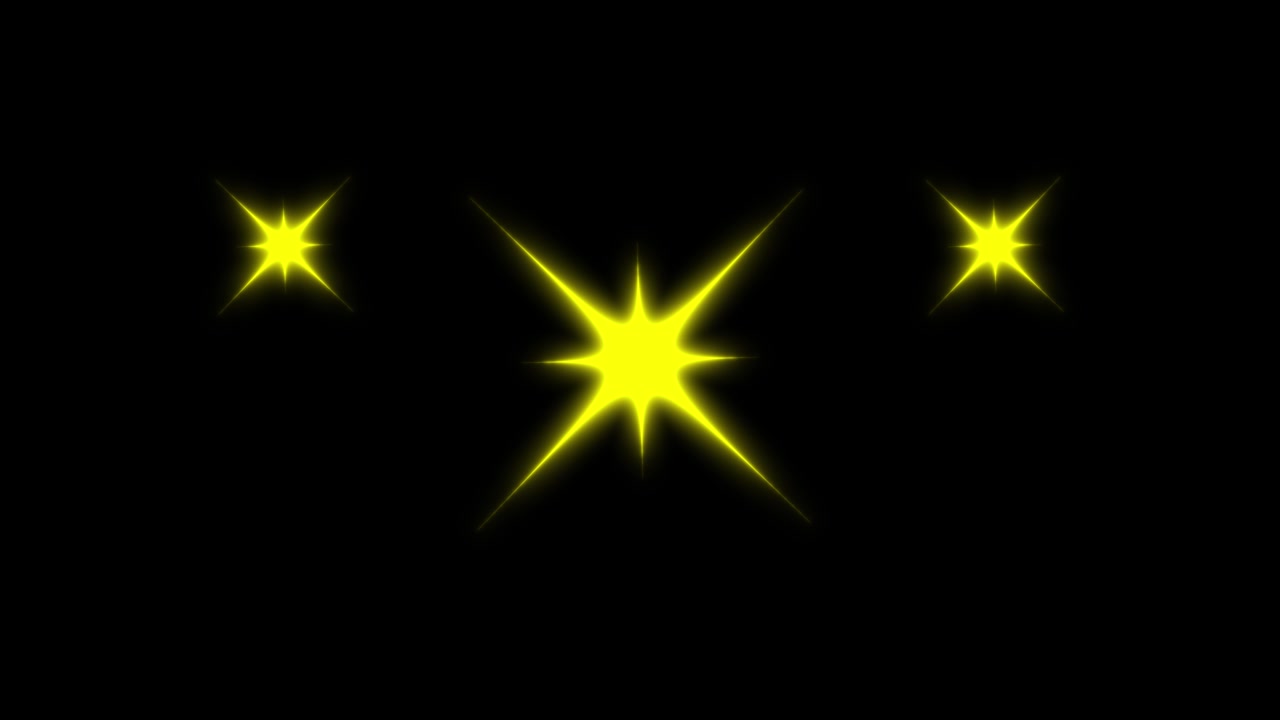 Stars on Black Background