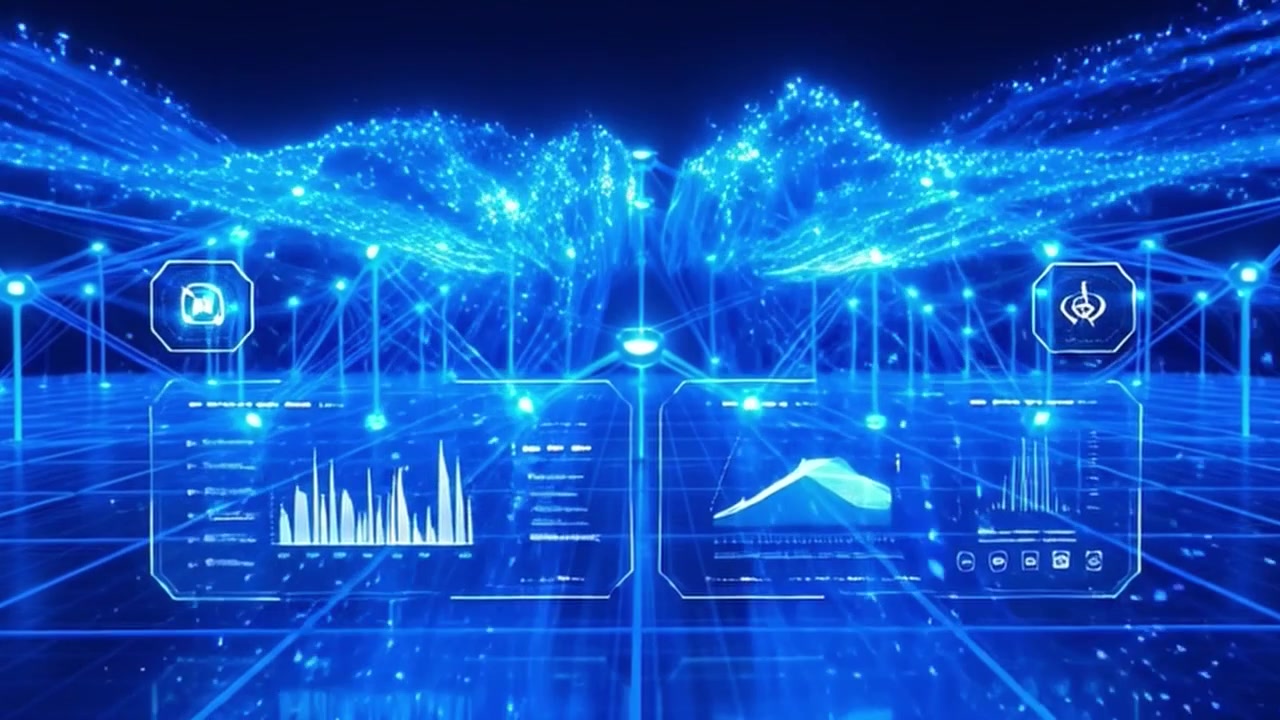 Digital Network Visualization with Data Analytics Interface