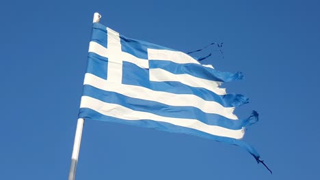 The-Greek-Flag-flying-in-the-wind