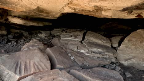 stones falling from a cliff over time