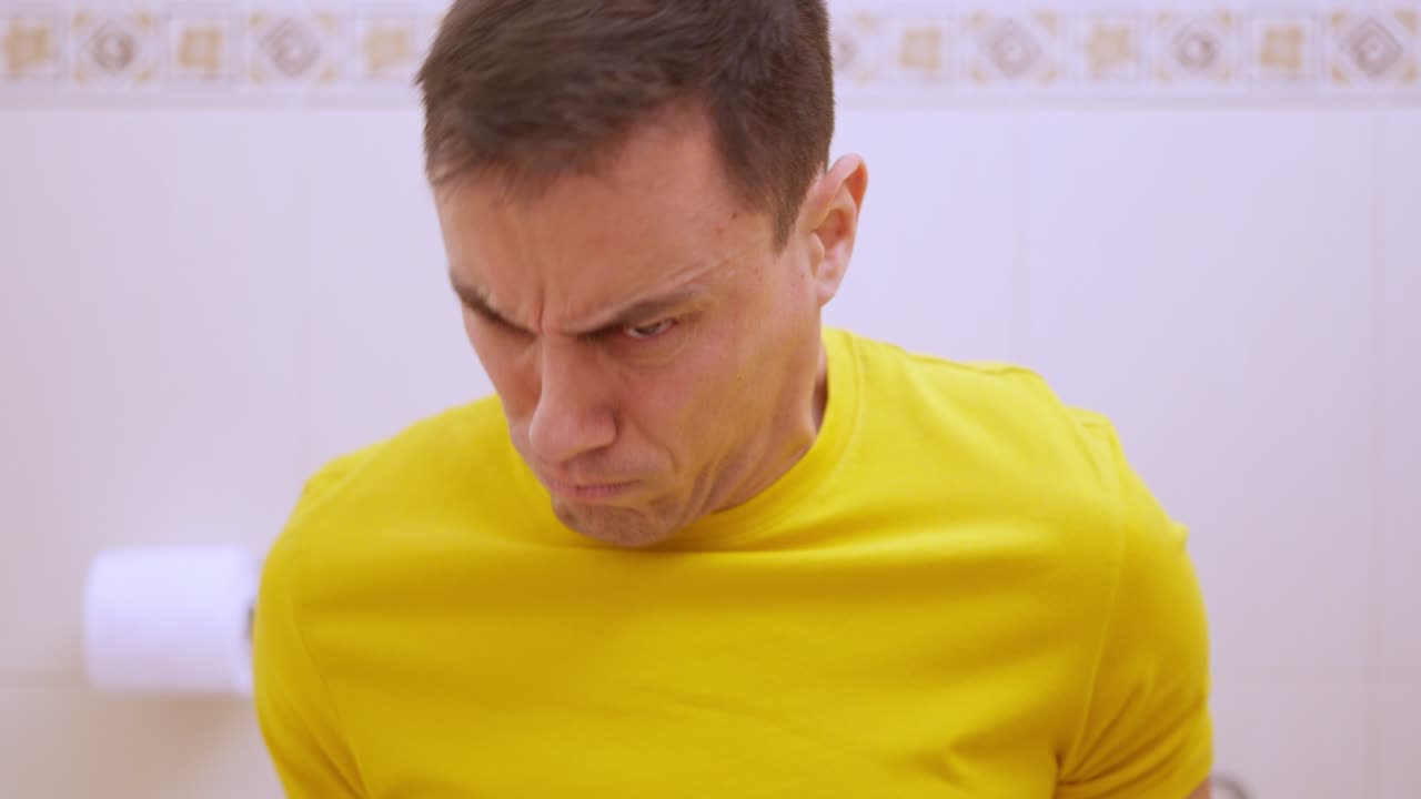 Man relieved after using toilet makes phone call