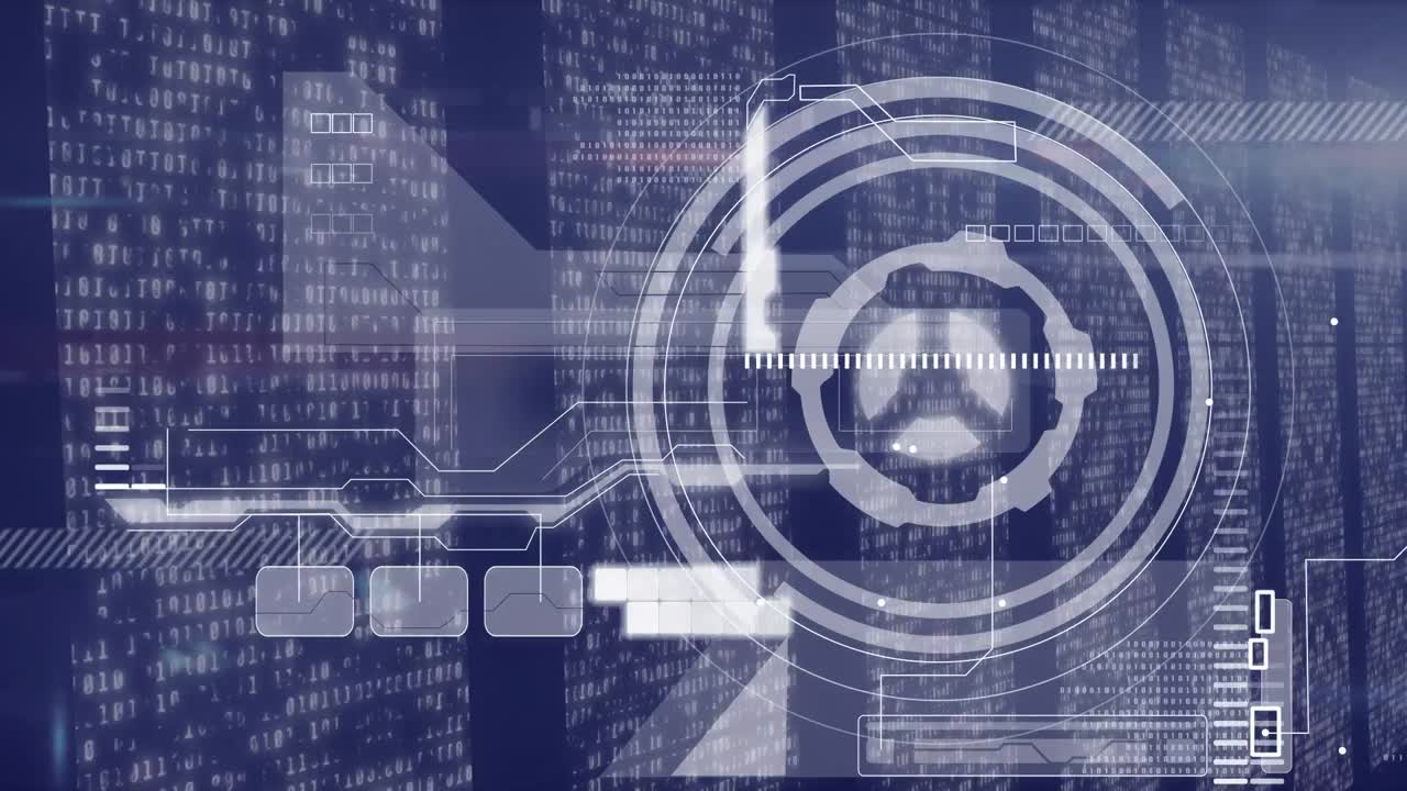 Animation of scope scanning and data processing over computer circuit board