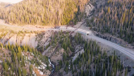 panning to the mountains in the rio grande national forest