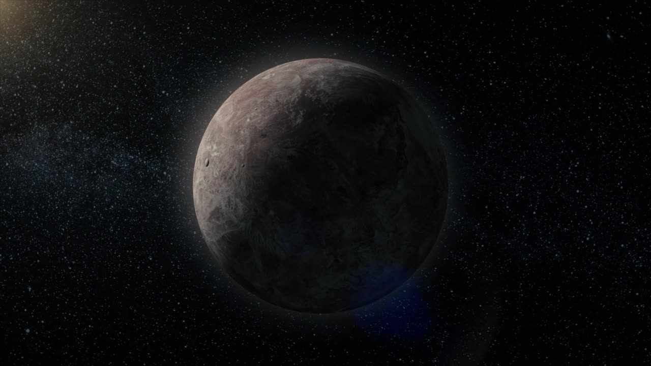 un planeta en el espacio