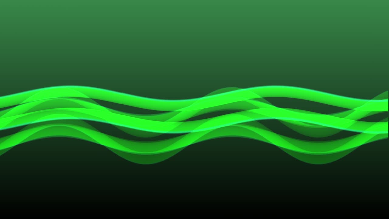 간단하고 시원한 파동 효과 녹색