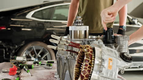 reparación de motores de vehículos eléctricos