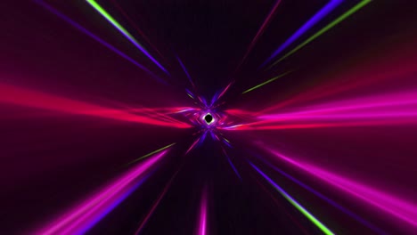 animación del túnel de rastros de luz brillante de la transferencia de datos