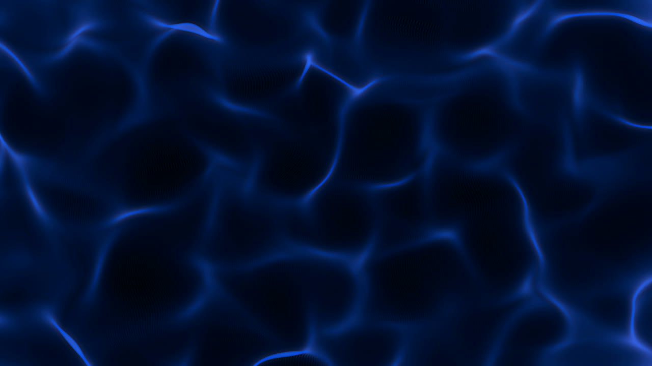 Sfondo con ciclo continuo di onde blu astratte e luminose