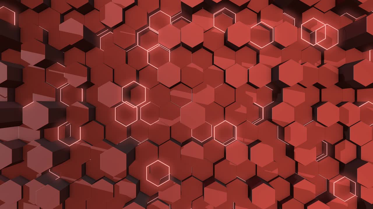 Abstract Hexagon Geometric Background 4K