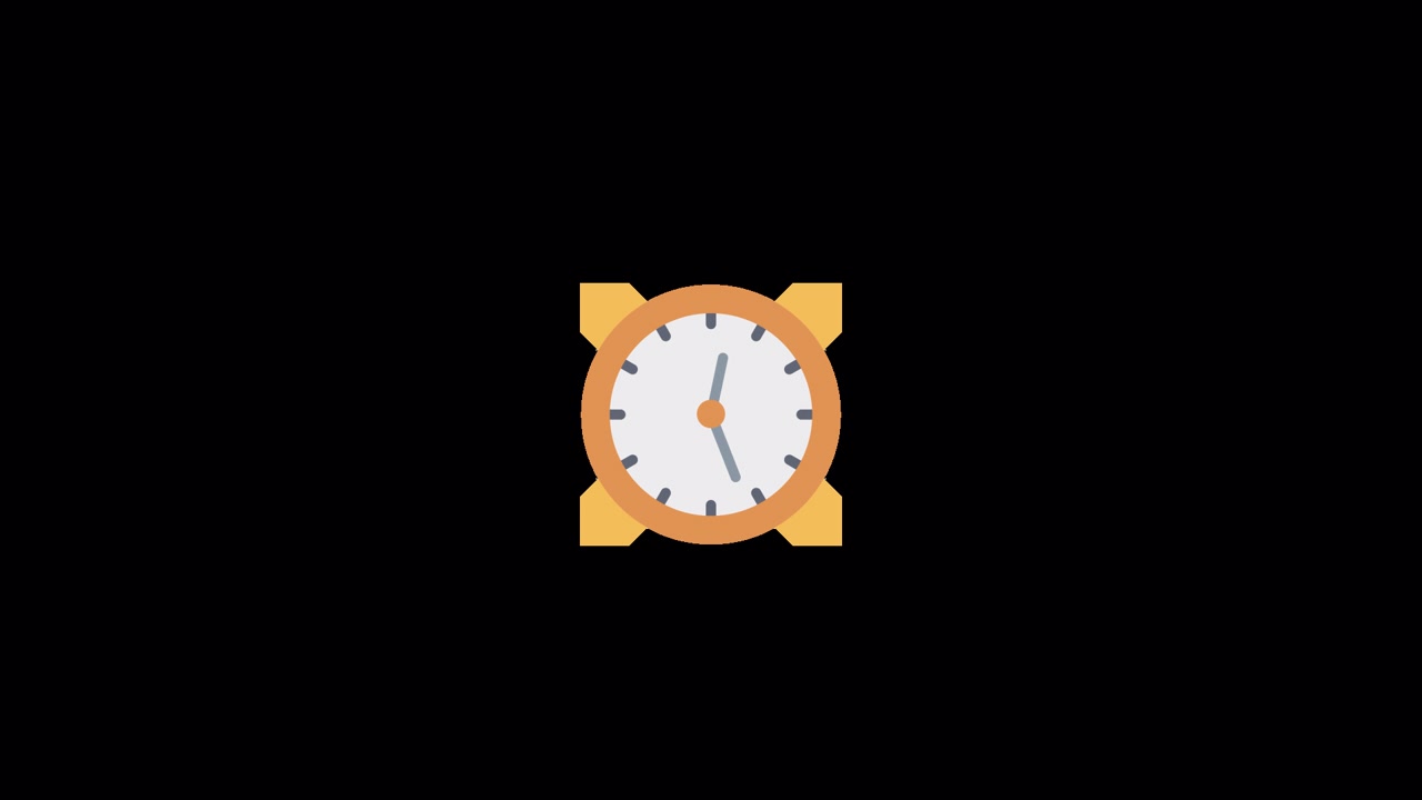 Clock Icon animation Alpha