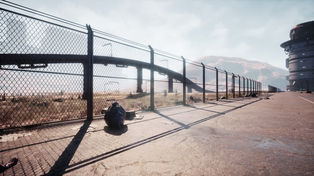 paisaje post-apocalíptico de la ciudad