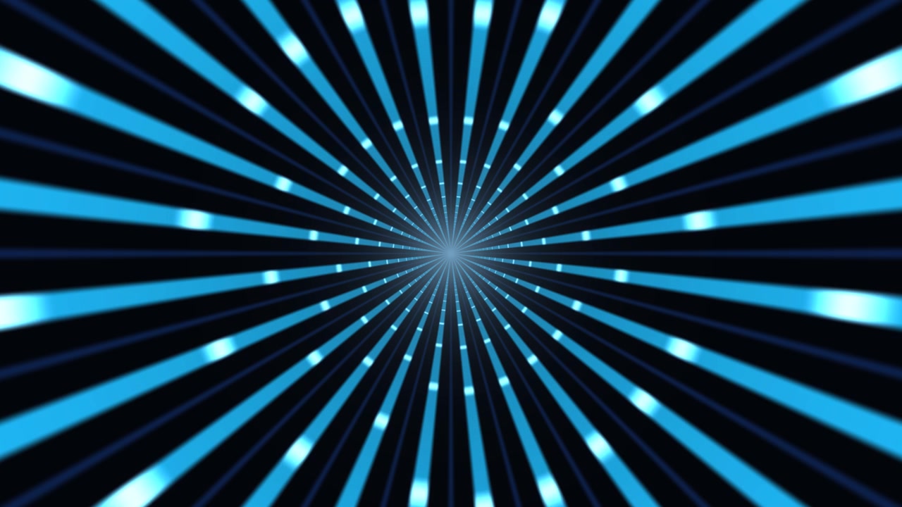 Sfondo di portale spaziale blu elettrico con colori vivaci ed elementi cosmici. Perfetto per temi di fantascienza, animazioni ed effetti visivi in vari media.