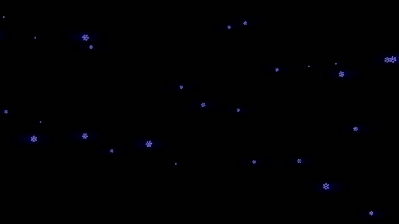 Fall snow in night sky