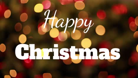 happy christmas written over christmas tree