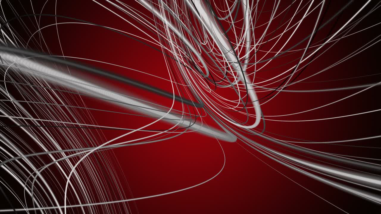 Powerful animation with stripe wave object in slow motion, 4096x2304 loop 4K