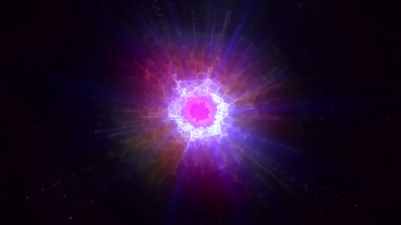 abstract portal futurista tecnología de animación 4k