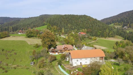 big houses at single trail park jamnica, prevalje, slovenia