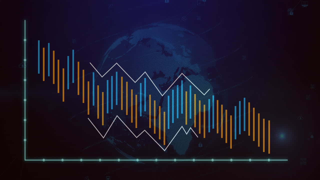 Animation of globe over data processing