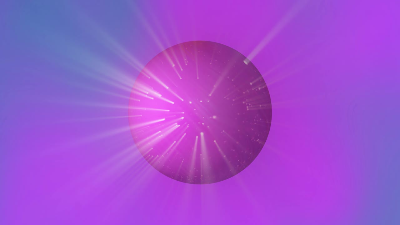 fondo de fantasía abstracto con esfera y rayos.