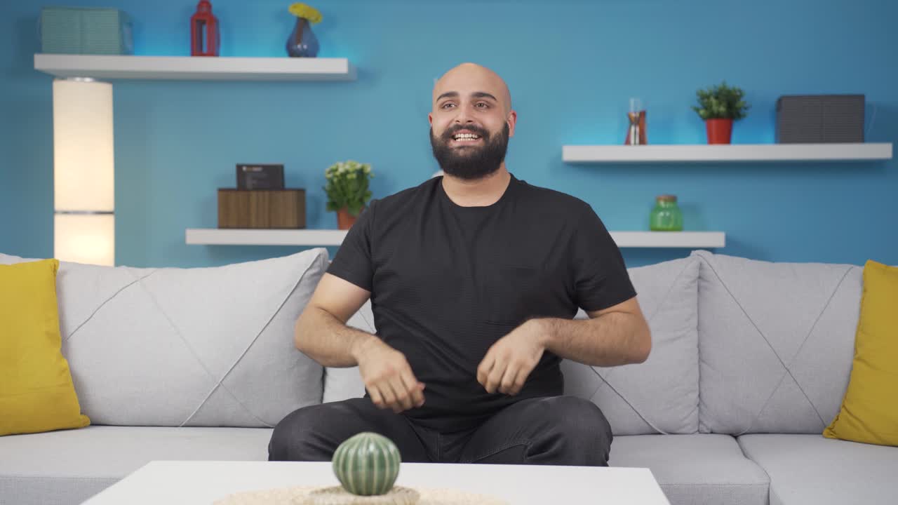 Ritratto di uomo entusiasta