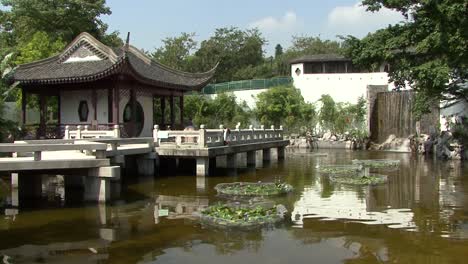 kowloon walled city park, hong kong, china