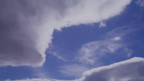 time-lapse clouds with blue sky