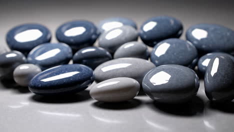 decorative gray and blue stones