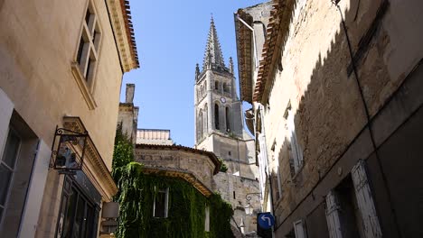 a scenic view of saint emilion's monolithic church