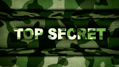 animación de texto de alto secreto y puertas militares, fondo, renderización, bucle