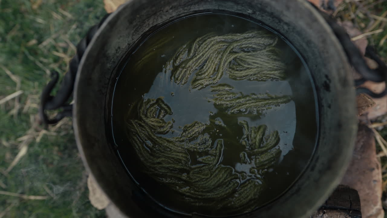 Natural plant dyeing process