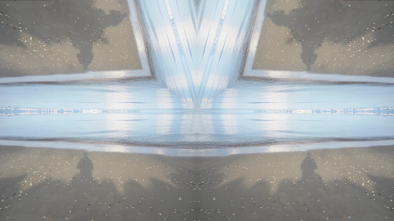 칼레이도스코프 해변 추상 배경 4k