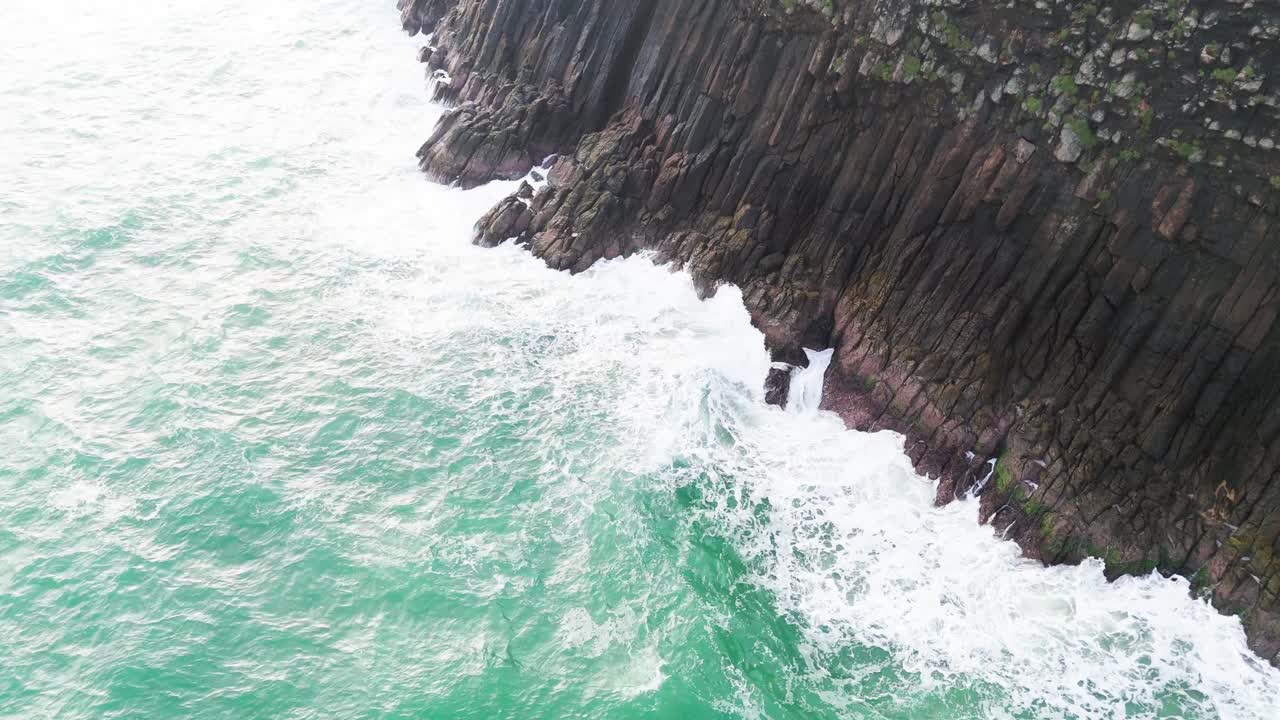 Aerial View of the Cliff in Bãi TắM Hòn Choi.