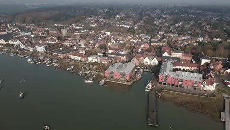 wivenhoe  essex old quay drone 4k footage