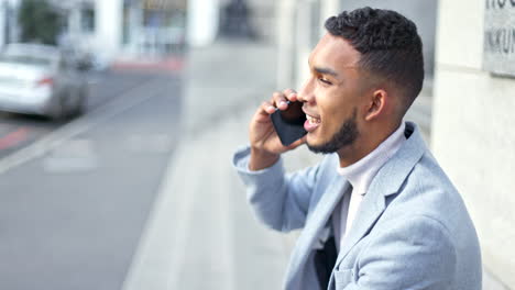 stylish and successful businessman talking