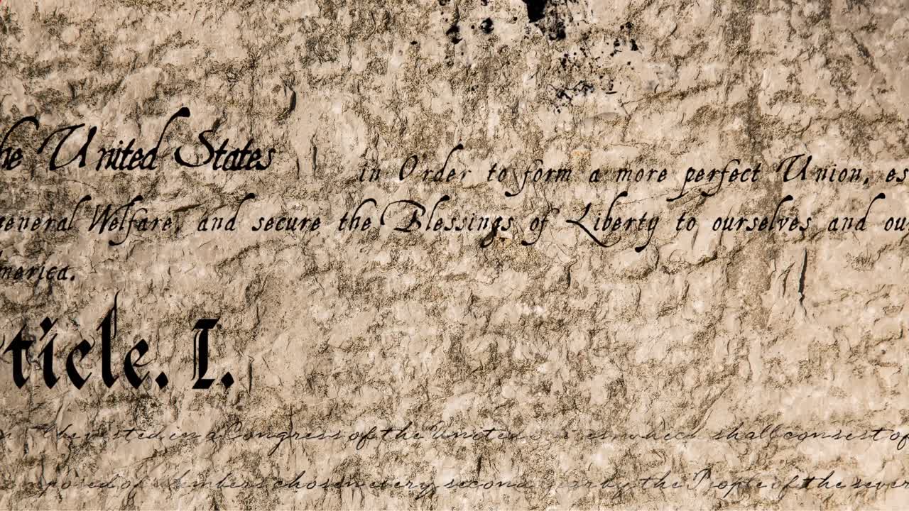 갈색 배경 위에 텍스트와 모양이 있는 문서의 애니메이션