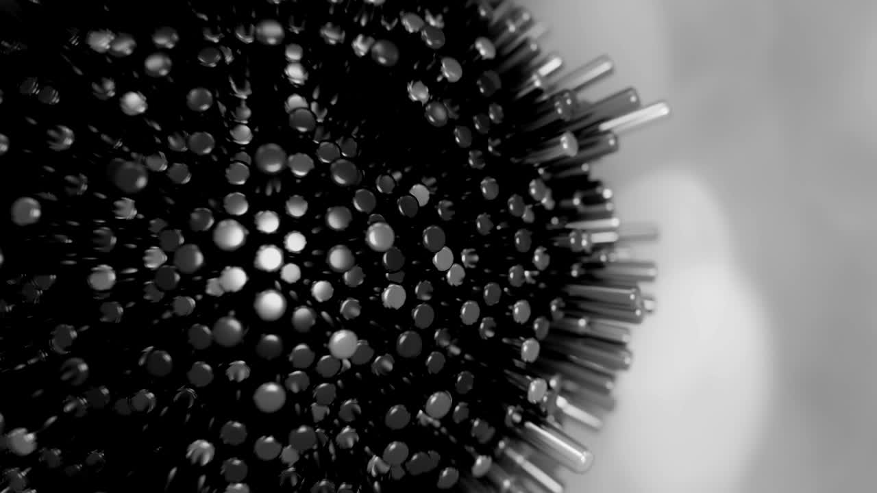 estructura molecular futurista de 4k.