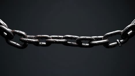 rusty chain breaking
