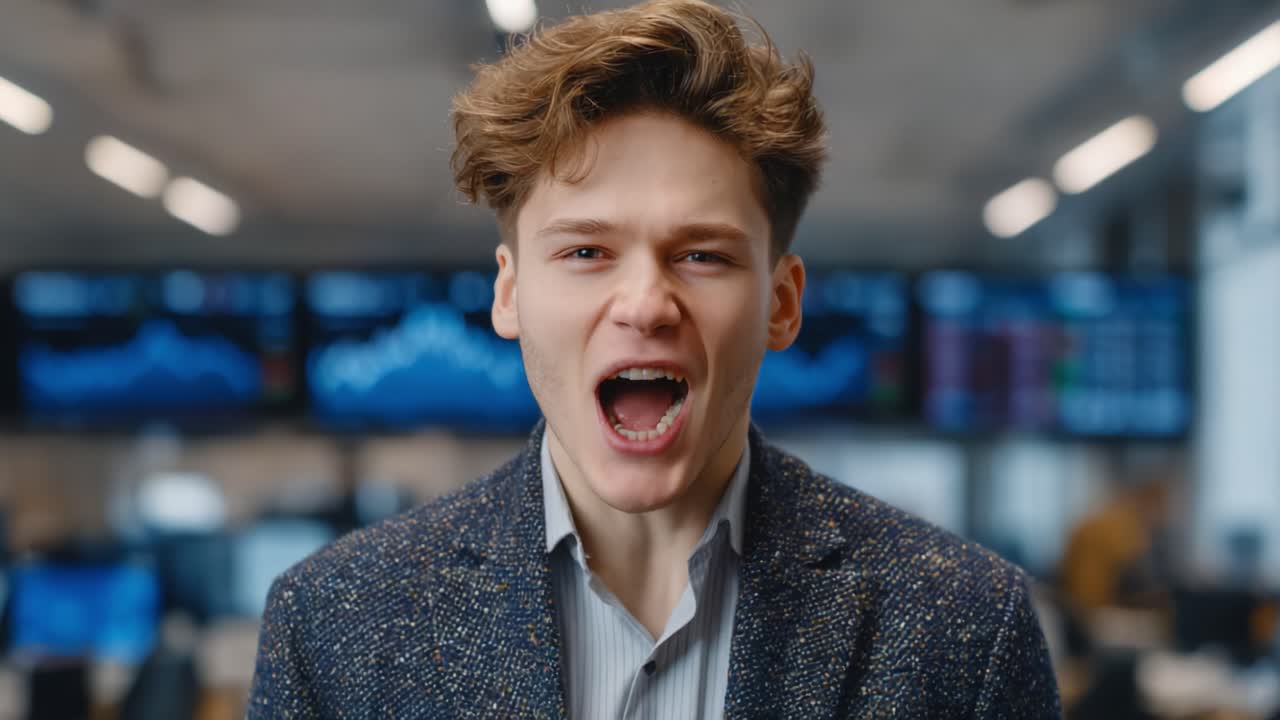 A Young Professional’s Intense Emotional Journey in a Trading Environment: From Exhilaration to Serious Contemplation as Market Fluctuations Unfold