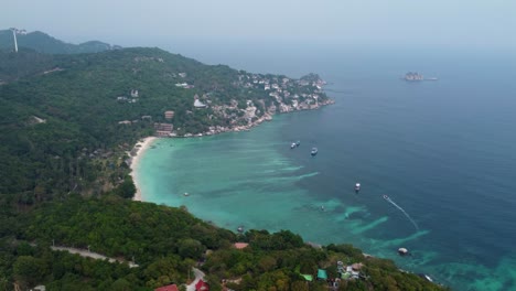 Vista-Aérea,-Visión-Inolvidable-De-Las-Maravillas-Del-Golfo-De-Tailandia.