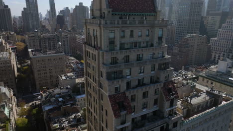 aerial view of a luxury apartment building in new york city