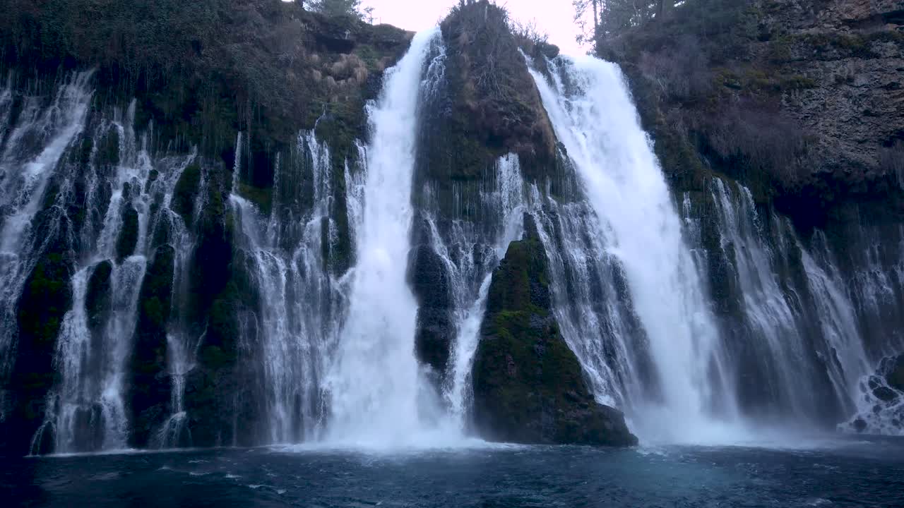 McArthur Burney Falls Memorial State Park near Redding, in Northern California during winter
