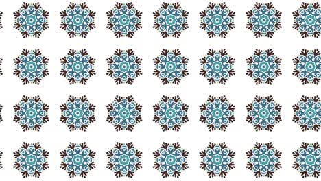 seamless tile pattern animation with floral signs