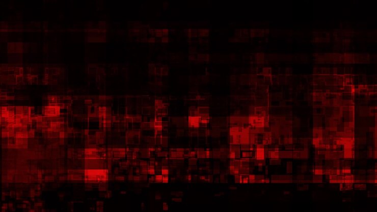 Red Online Digital Background as a Technology Concept Abstract