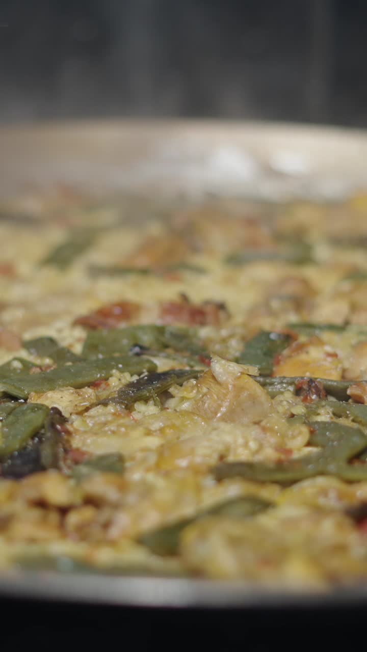 Delicious Paella with Seafood and Vegetables