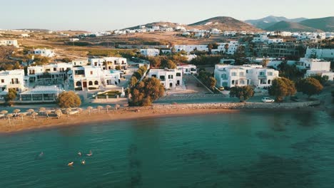 flight in paros, naxos, antiparos in greece