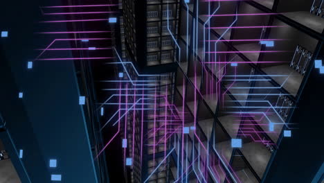 Animation-of-circuit-board-and-digital-data-processing-over-computer-servers